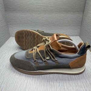 outer. Leather Suede Sneakers Men's 8.5 Brown Made in Brazil Casual Shoes